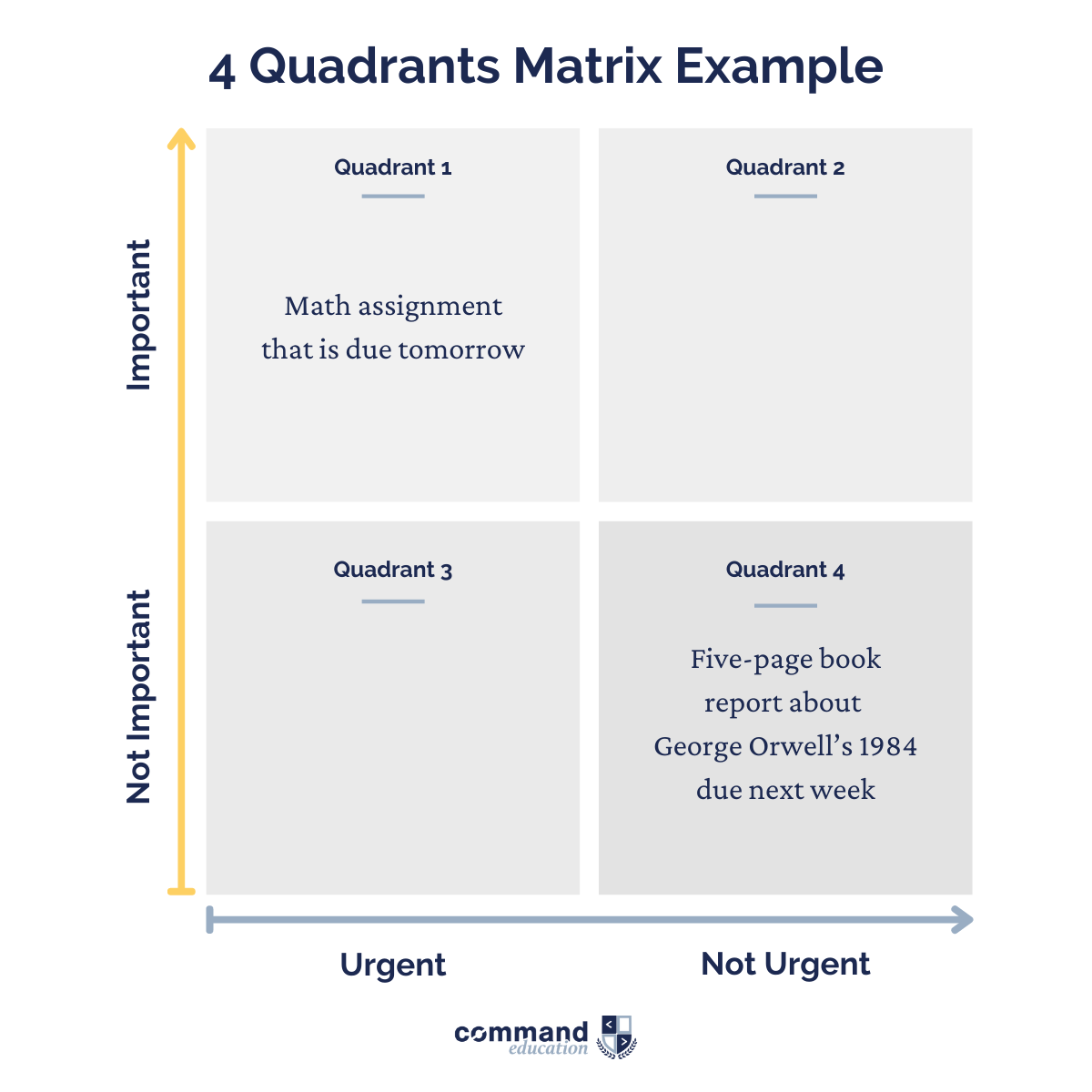 4 Quadrants Matrix Example