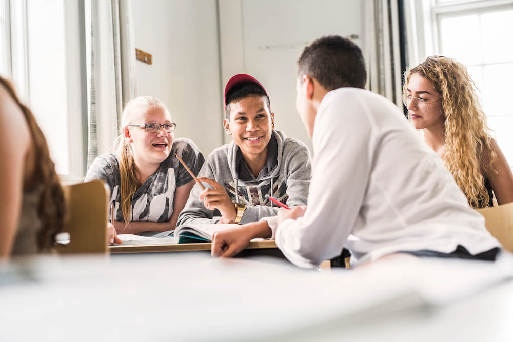 Students in Foreign Language class with teacher | US World News